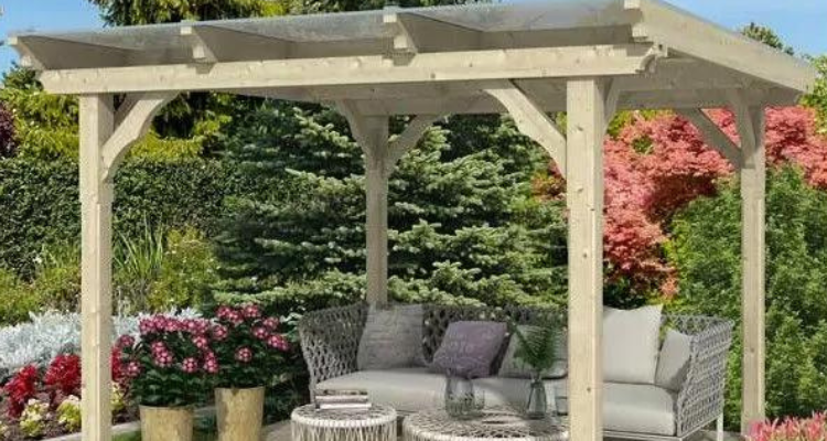 pergola bois autoportée